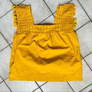 NWT J Crew Mustard Yellow Tank